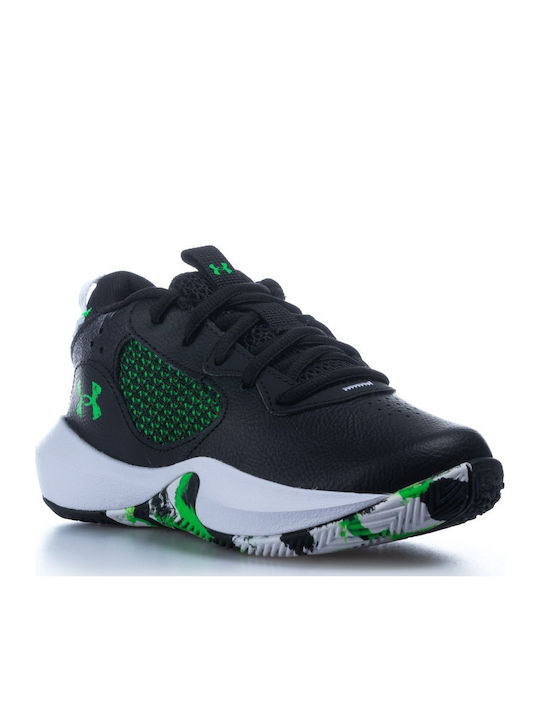 Lockdown 6 Kids Sports Shoes Basketball with Laces Black