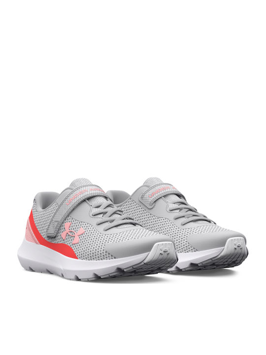 Surge 3 PC Kids Sports Shoes Running with Hoop & Loop Closure Gray