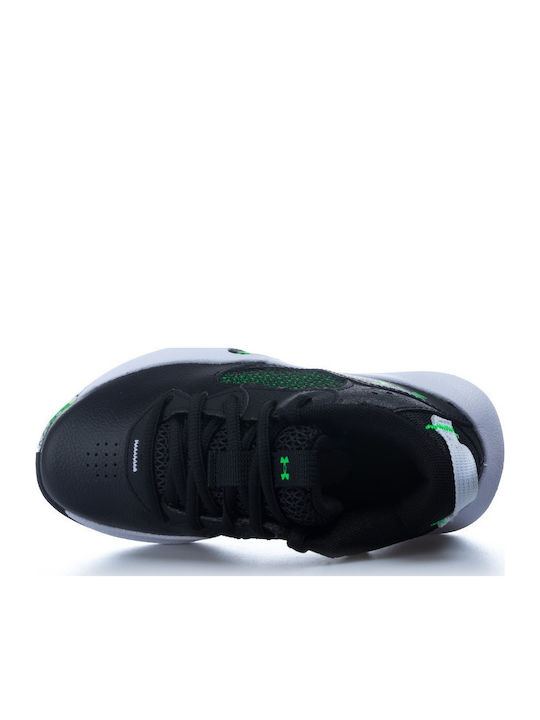 Lockdown 6 Kids Sports Shoes Basketball with Laces Black