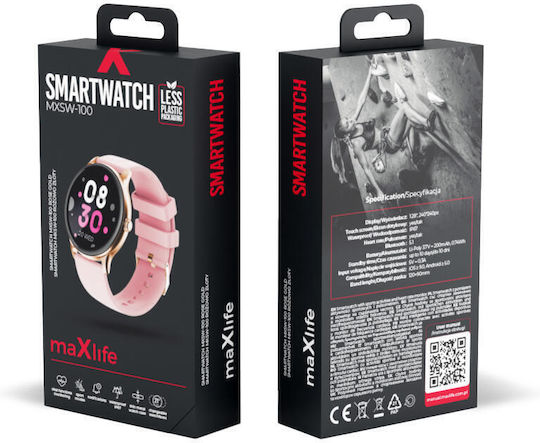 Maxilife MXSW-100 Smartwatch (Ροζ Χρυσό)
