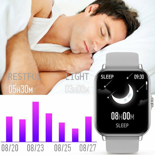 Microwear A01 Smartwatch (Argintiu)