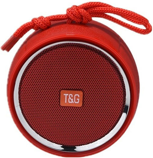 T&G Bluetooth Speaker 3W with Radio and Battery Life up to 4 hours Red