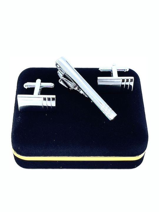 Legend Accessories Мансети от Silver в Сребрист Цвят