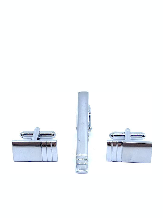 Legend Accessories Мансети от Silver в Сребрист Цвят