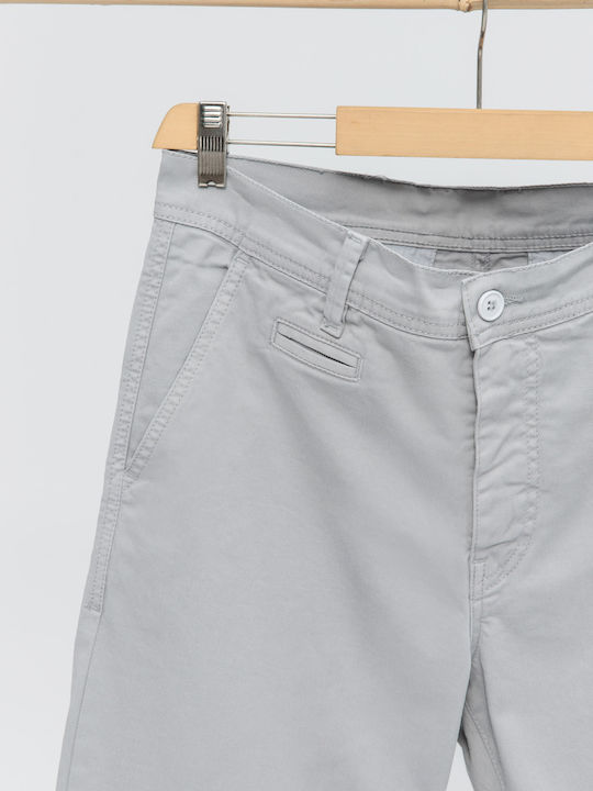 Herrenhose Chino Regulär Passform Grau