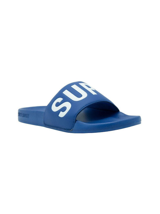 Superdry Pool Ανδρικά Slides Μπλε