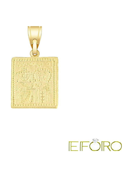 Eforo Charm Talisman Din Aur Galben 14 Carate