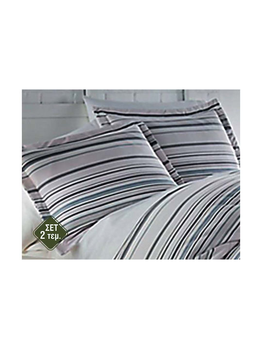 TnS Pillowcase Set with Envelope Cover Blue 52x72cm.