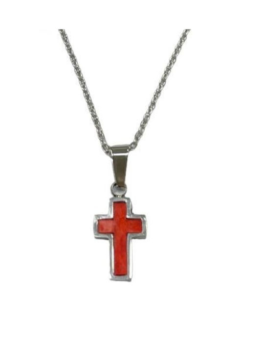 Tatu Moyo Cross from Steel with Chain