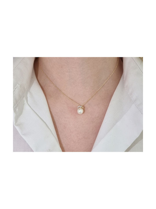 Arapinis Necklace from Gold 18k with Pearls