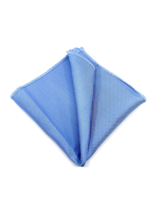 Legend Accessories Σετ Υφασμάτινo Παπιγιόν με Μαντήλι Γαλάζιο