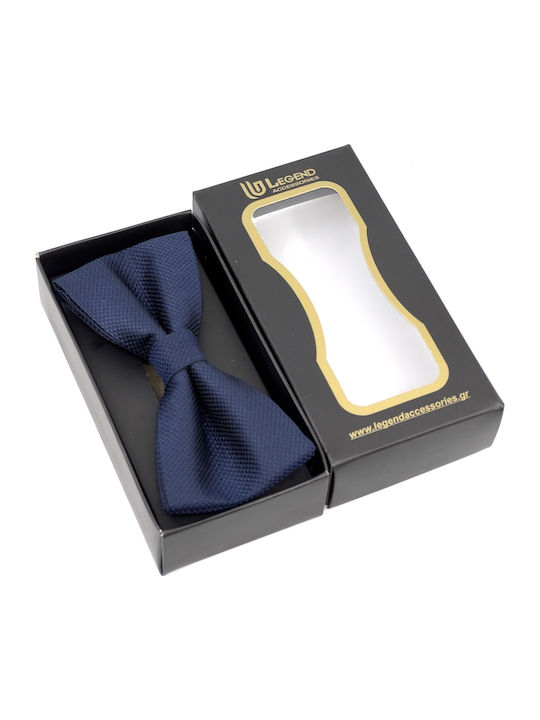 Legend Accessories Set Papion din material textil Albastru marin -NAVY
