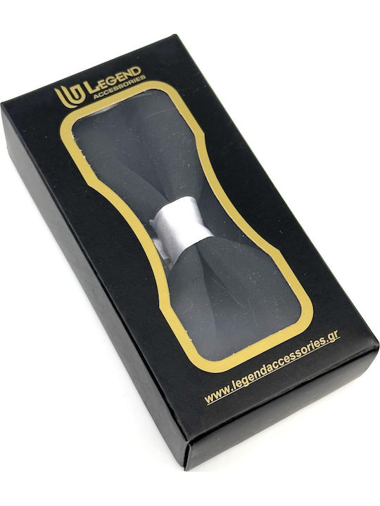 Legend Accessories Set Papion din material textil cu batista Alb
