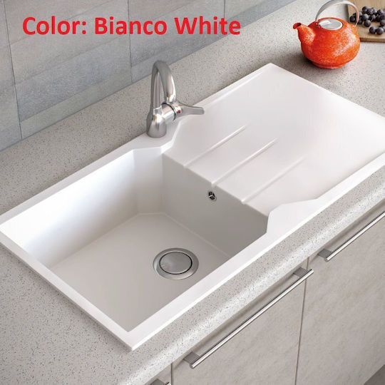 Sanitec Ultra Granite Drop-In Мивка от Синтетичен Гранит Ш86xД50см Pietra