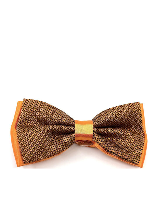 Legend Accessories Σετ Υφασμάτινo Παπιγιόν με Μαντήλι Πορτοκαλί