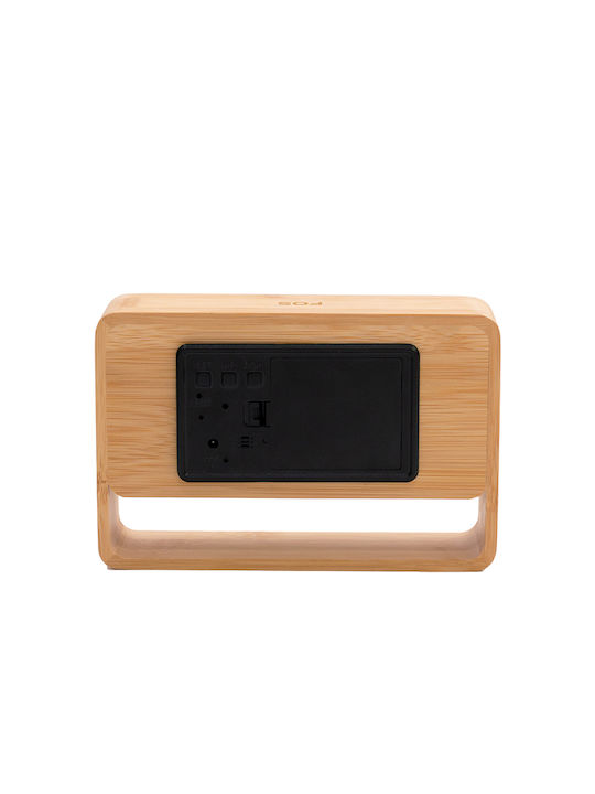 Life Fos Bamboo Настолен Часовник с Аларма 221-0359