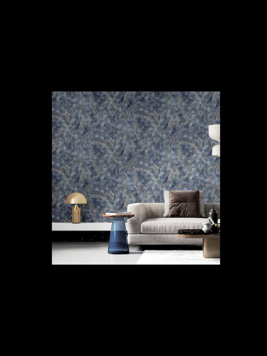 Wallpaper Textum Vinyl Blue L1005xW53cm