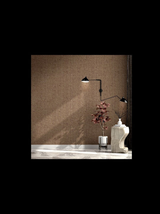 Wallpaper Vinyl Brown L1005xW53cm