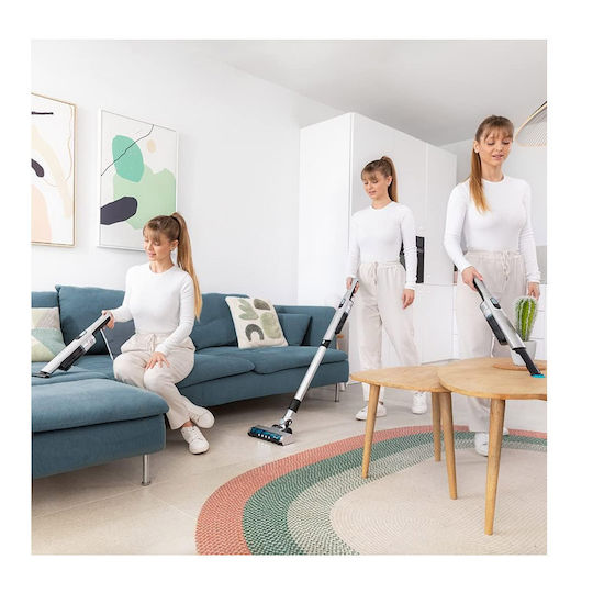 Cecotec Scoba 2100 Jalisco Επαναφορτιζόμενη Σκούπα 2 σε 1 Stick & Χειρός 16.8V Ασημί