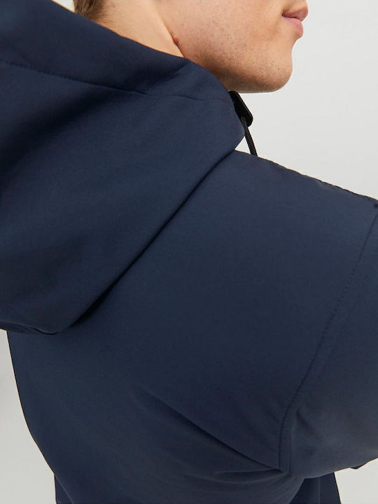 Winter Jacket Softshell Waterproof and Windproof Navy Blazer