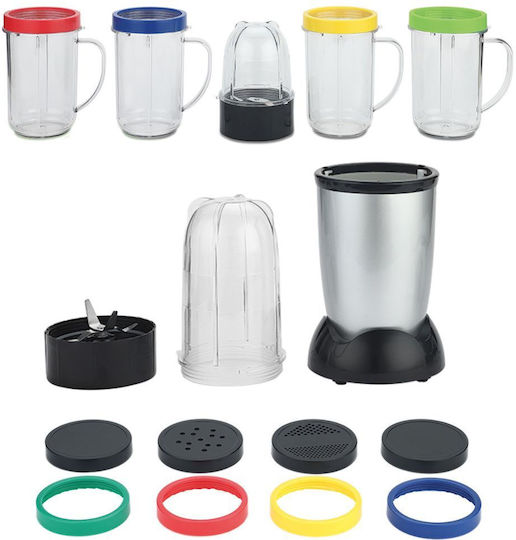 Berlinger Haus Μπλέντερ με Πλαστική Κανάτα 500 ml 400W Ασημί BH-9345