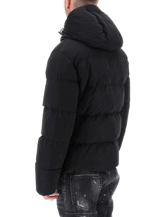 Dsquared2 Herren Winter Jacke Puffer Schwarz