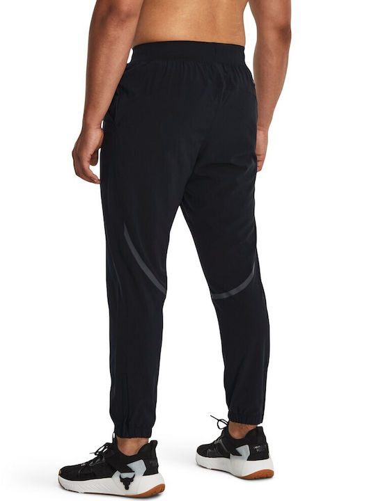 Under Armour Men's Sweatpants with Rubber Black