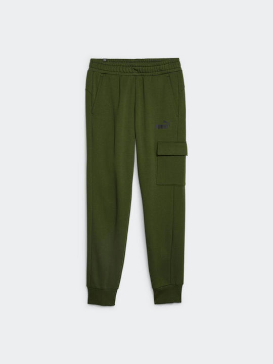 Cargo Sweatpants with Elastic Khaki