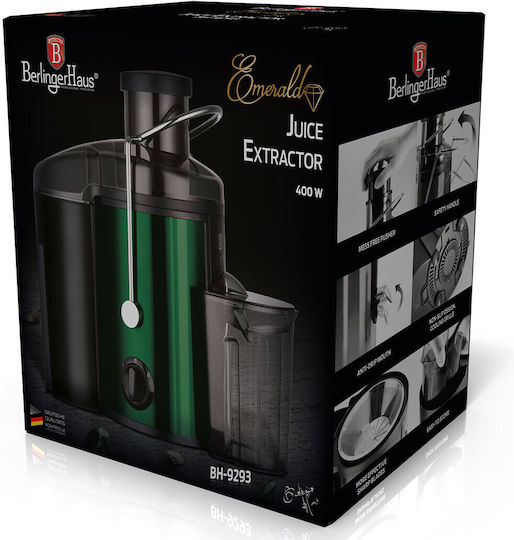 Berlinger Haus Metallic Line Emerald Collection Αποχυμωτής 400W Inox Πράσινος