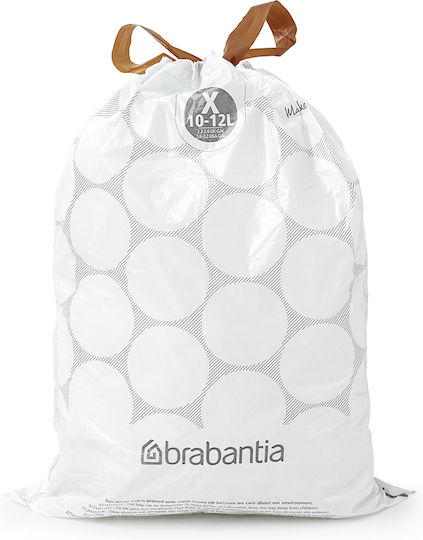 Brabantia Săculeți de Gunoi Capacitate 12lt PerfectFit 40buc Albe