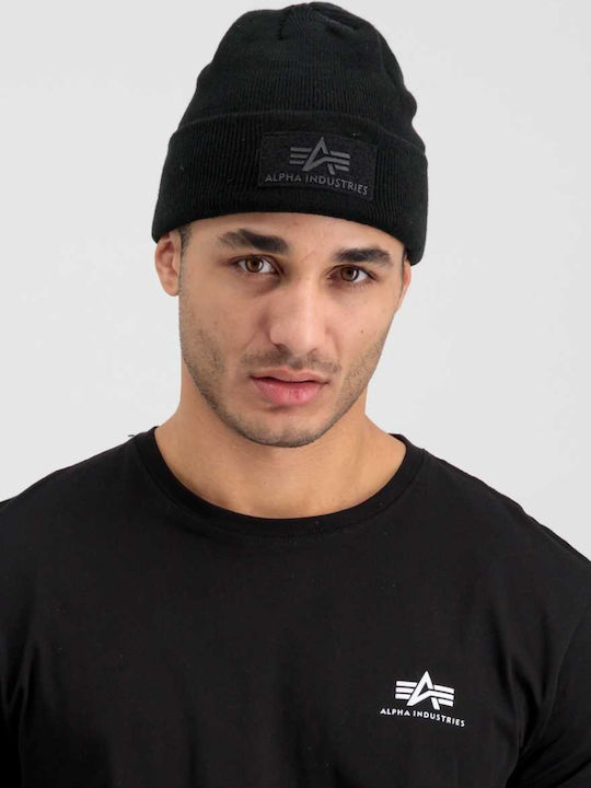 Beanie Σκούφος Πλεκτός σε Μαύρο χρώμα