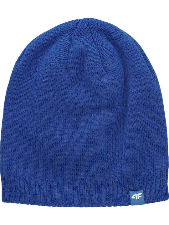 Knitted Beanie Cap Blue