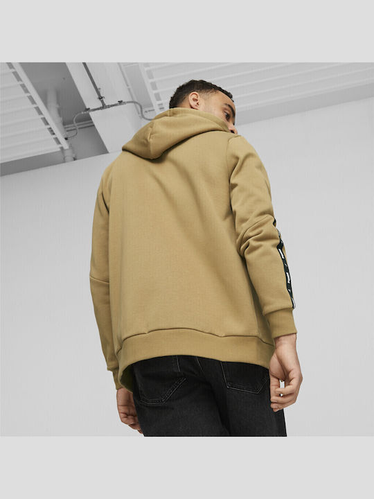 Ess+ Sweatshirt with Hood Beige