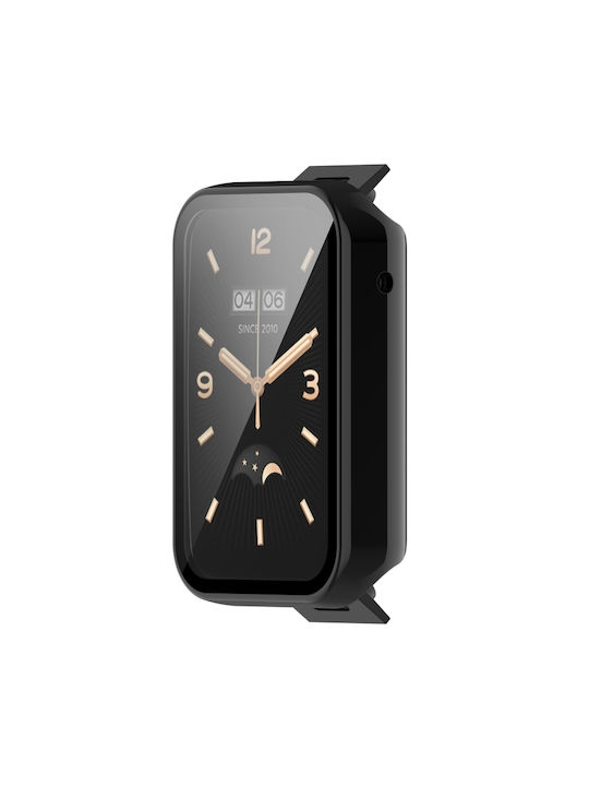Пластмасов Калъф в Черен цвят за Mi Band 7 Пластмасов Калъф в Черен цвят за Mi Band 7