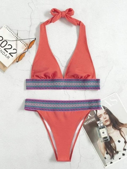 Sushi's Closet Bikini-Set Hohe Taille Orange