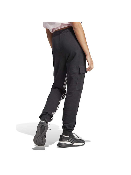 Adidas Παντελόνι Γυναικείας Φόρμας με Λάστιχο Μαύρο