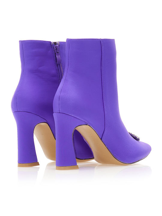 Stiefeletten Damen Lila