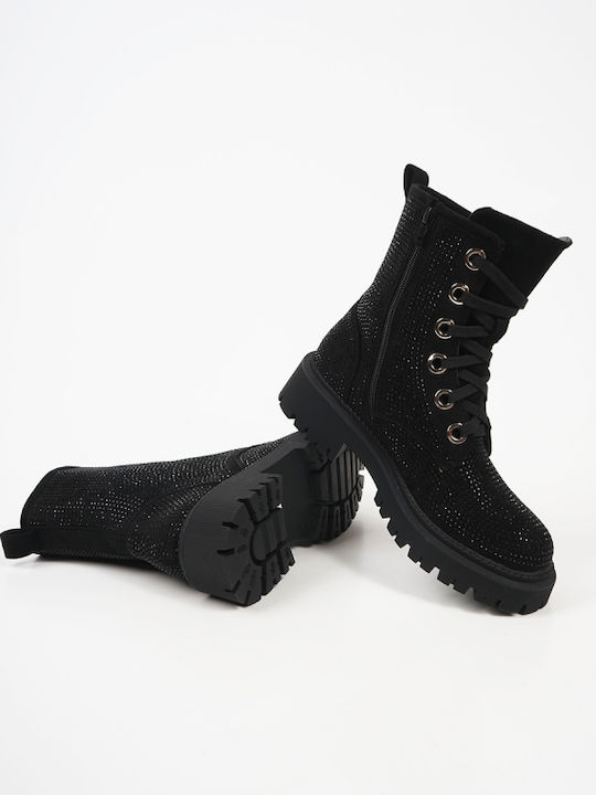 Stiefeletten Damen Schwarz