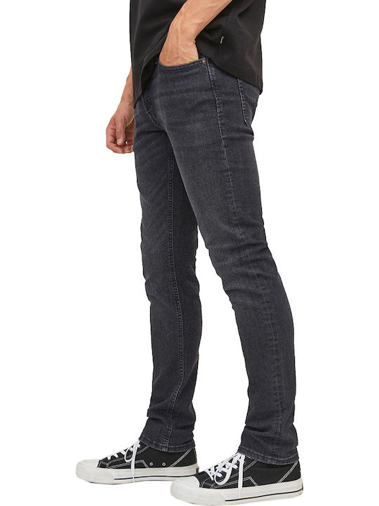 Glenn Men's Jeans Pants Elastic with Slim Fit Black