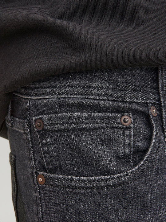 Glenn Men's Jeans Pants Elastic with Slim Fit Black