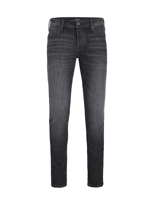 Glenn Men's Jeans Pants Elastic with Slim Fit Black