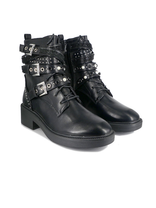 Malesa Women's Combat Boots Black