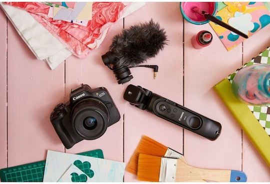 Canon EOS R50 Content Creator Kit Mirrorless Φωτογραφική Μηχανή Kit (RF-S 18-45mm f/4.5-6.3 IS STM) Μαύρη