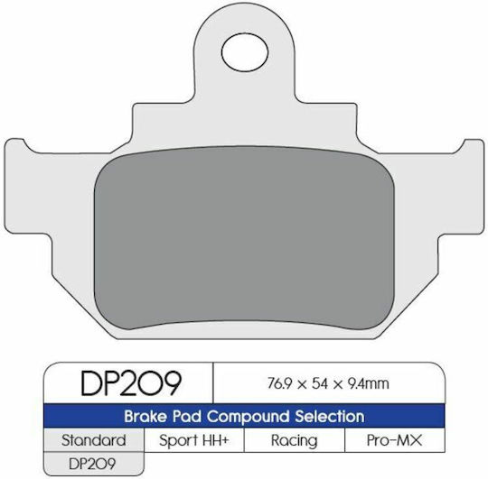 DP Brakes Τακάκια Μοτοσυκλέτας Πίσω