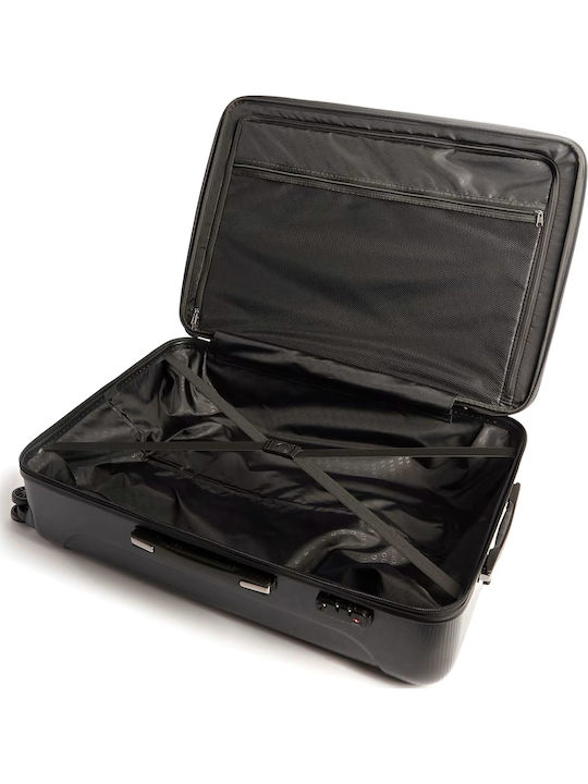 Guess Lustre2 Großer Reisekoffer Hartschalen Schwarz mit 4 Räder Höhe 69.8cm TWE68939880-BLA