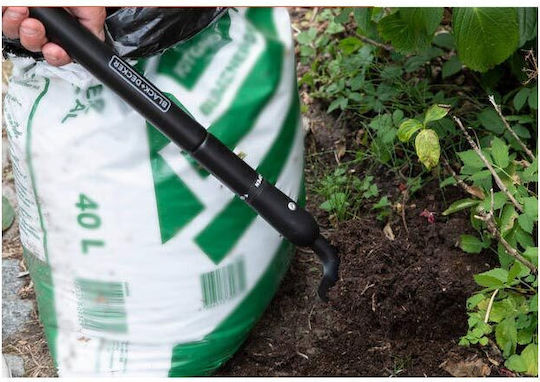 Black & Decker Straight Shovel Telescopic with Shaft 105cm and Plastic Handle