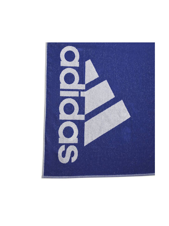 adidas L Покривка за фитнес Зала 100% памук Син 140x70см