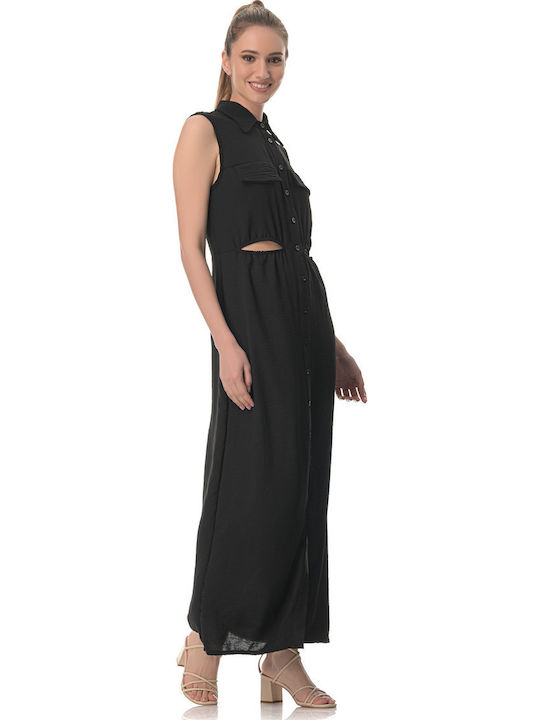 Summer Maxi Shirt Dress Dress Light Blue