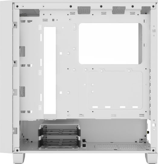 Corsair 3000D Airflow TG RGB Gaming Midi Tower Computer Case with Side Window White