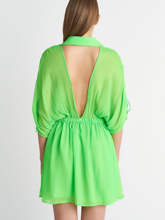 SugarFree Summer Mini Dress Green